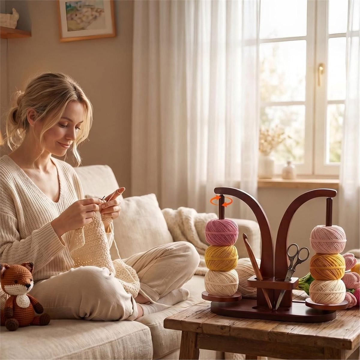 【TODAY-BUY】~@ Wooden Yarn Hold - Phone Accessories To Buy review and price